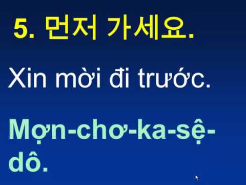 Học nói tiếng hàn mỗi ngày cùng sofl