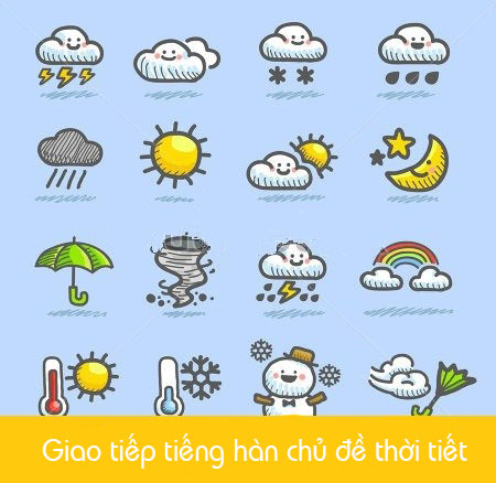 Giao tiếp bằng tiếng Hàn chủ đề thời tiết