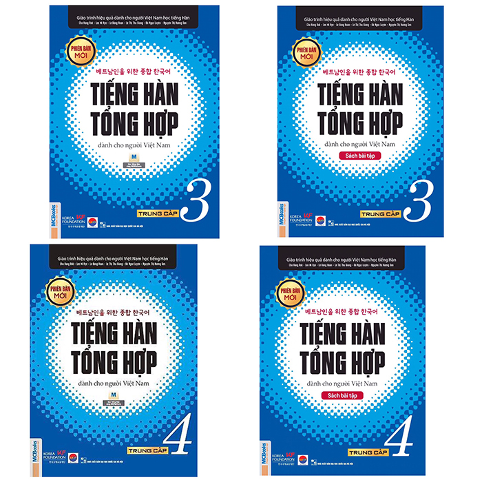 Sách Giáo trình Tiếng Hàn tổng hợp dành cho người Việt Nam trung cấp 3 và 4
